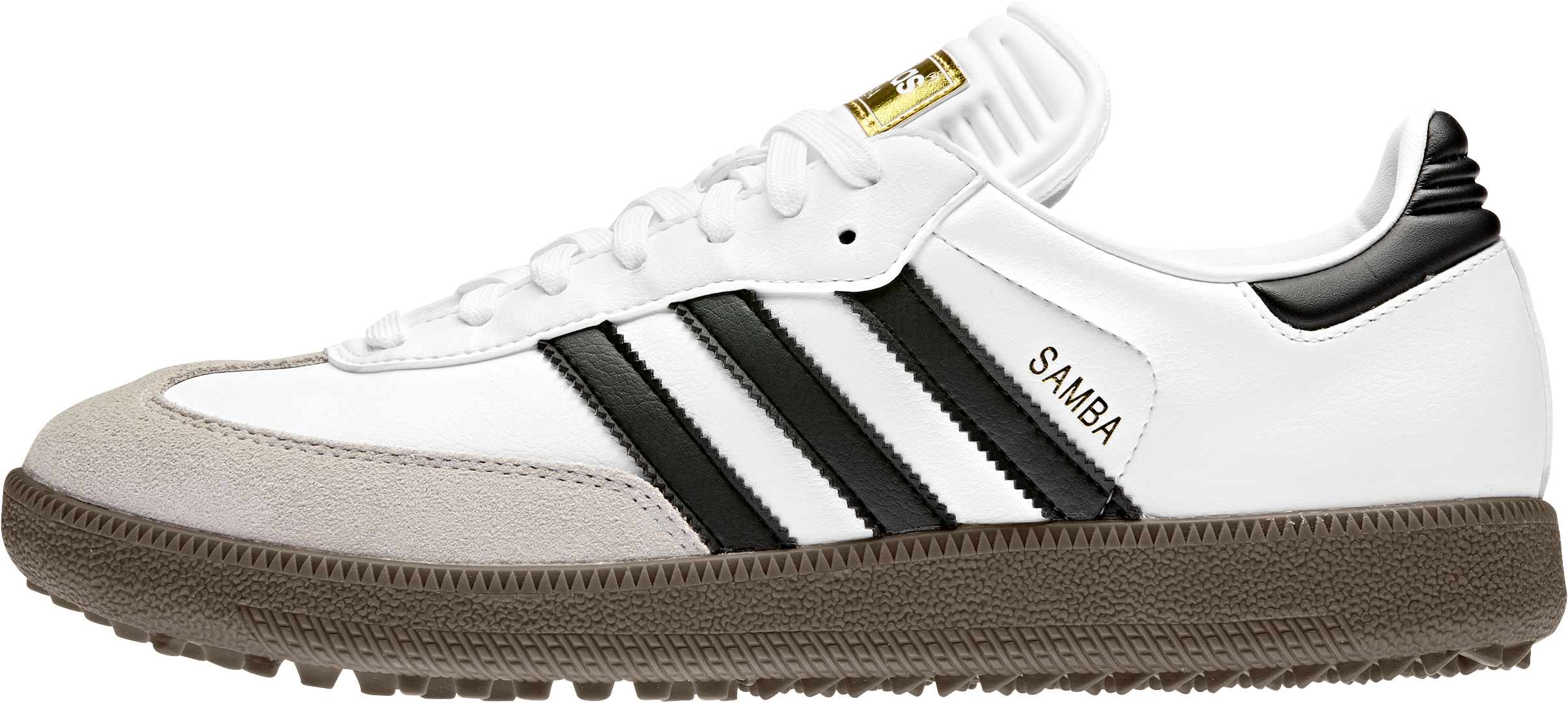 Men's Samba Spiked Golf Shoe - White/Black | ADIDAS | Golf Shoes